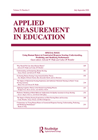 Cover image for Applied Measurement in Education, Volume 33, Issue 3, 2020