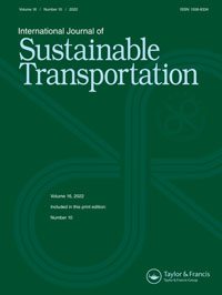 Cover image for International Journal of Sustainable Transportation, Volume 16, Issue 10, 2022