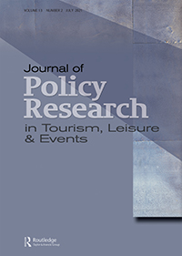 Cover image for Journal of Policy Research in Tourism, Leisure and Events, Volume 13, Issue 2, 2021