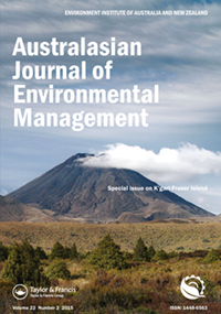 Cover image for Australasian Journal of Environmental Management, Volume 22, Issue 2, 2015