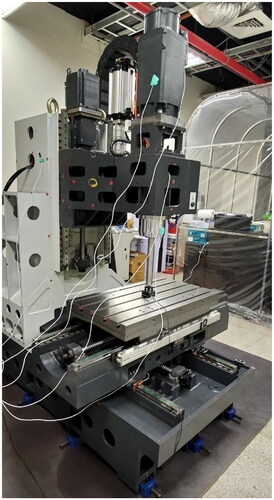 Figure 24. Verification of the sensor installation location on the machining center.