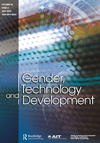 Cover image for Gender, Technology and Development, Volume 26, Issue 2, 2022