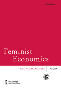 Cover image for Feminist Economics, Volume 21, Issue 3, 2015