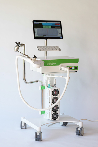 Figure 1 Magnetic Peripheral Nerve Stimulation Device. This is an image of the Axon Therapy mPNS Device.