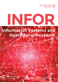 Cover image for INFOR: Information Systems and Operational Research, Volume 57, Issue 1, 2019