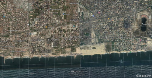 Figure 7. Breakwater structure in adjacent Lagos-Lekki Coast.