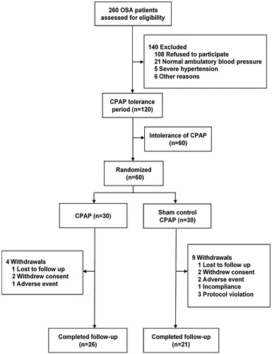 Figure 1. Flowchart of the trial.