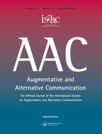 Cover image for Augmentative and Alternative Communication, Volume 38, Issue 3, 2022