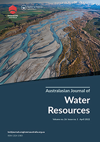 Cover image for Australasian Journal of Water Resources, Volume 26, Issue 1, 2022
