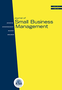 Cover image for Journal of Small Business Management, Volume 55, Issue 1, 2017