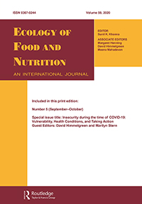 Cover image for Ecology of Food and Nutrition, Volume 60, Issue 5, 2021