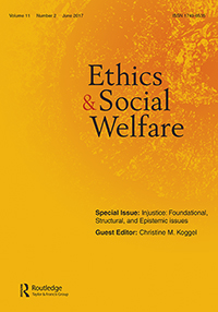 Cover image for Ethics and Social Welfare, Volume 11, Issue 2, 2017