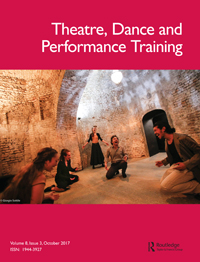 Cover image for Theatre, Dance and Performance Training, Volume 8, Issue 3, 2017