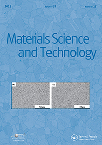 Cover image for Materials Science and Technology, Volume 34, Issue 17, 2018