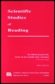Cover image for Scientific Studies of Reading, Volume 5, Issue 4, 2001