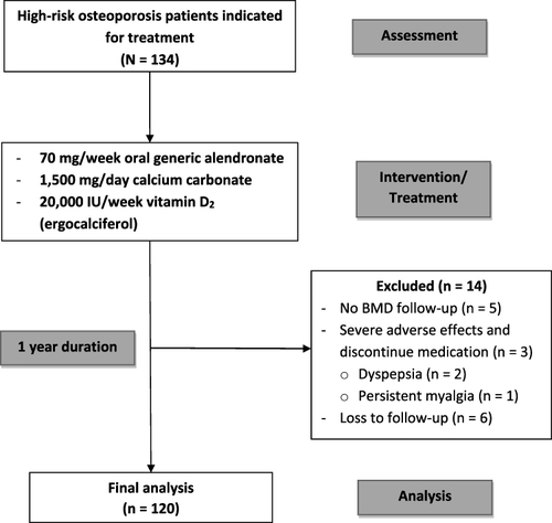 Figure 1 Flow diagram of patients in this study.