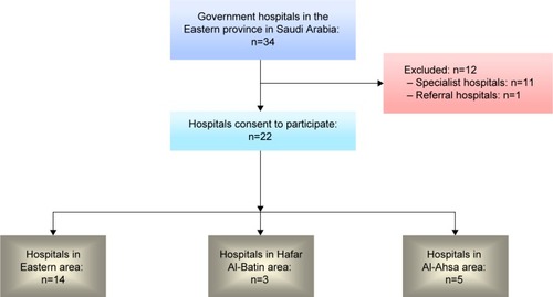 Figure 2 Flow diagram of government hospital’s progress through the study.