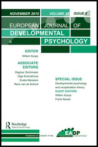 Cover image for European Journal of Developmental Psychology, Volume 12, Issue 6, 2015
