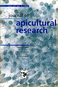 Cover image for Journal of Apicultural Research, Volume 31, Issue 2, 1992