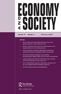 Cover image for Economy and Society, Volume 47, Issue 1, 2018