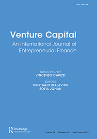 Cover image for Venture Capital, Volume 24, Issue 3-4, 2022