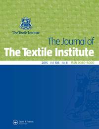 Cover image for The Journal of The Textile Institute, Volume 106, Issue 8, 2015