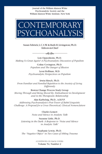 Cover image for Contemporary Psychoanalysis, Volume 54, Issue 2, 2018