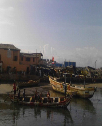 Figure 4. Tourists on the Benya Lagoon taking pictures of the environment.Picture Credit: (Mensah, 2016)