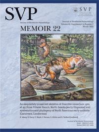 Cover image for Journal of Vertebrate Paleontology, Volume 42, Issue sup1, 2022