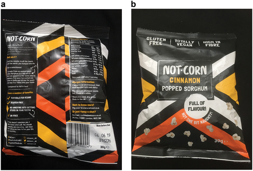 Figure 8. Not-corn popped sorghum on sale at Whole Foods for £1.20 a 30 g bag- that’s about the same price as a 2 kg bag of sorghum flour in South Africa (Source: Author’s own).