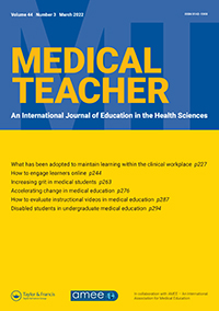 Cover image for Medical Teacher, Volume 44, Issue 3, 2022