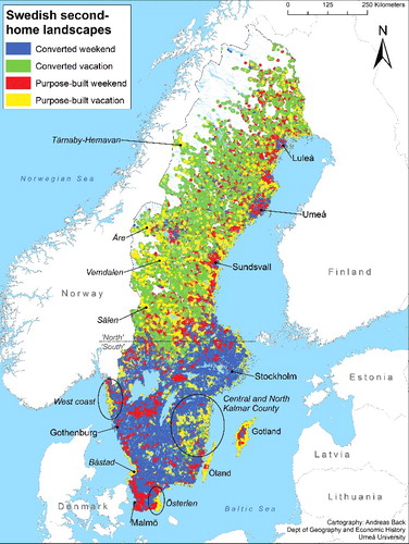 Figure 2. Swedish second-home landscapes.