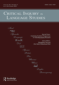 Cover image for Critical Inquiry in Language Studies, Volume 20, Issue 3, 2023