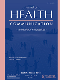 Cover image for Journal of Health Communication, Volume 26, Issue 1, 2021