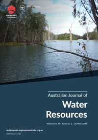 Cover image for Australasian Journal of Water Resources, Volume 19, Issue 2, 2015
