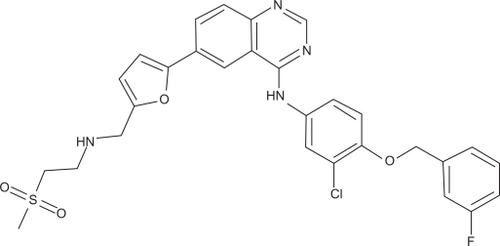 Figure 1 Chemical structure of lapatinib.