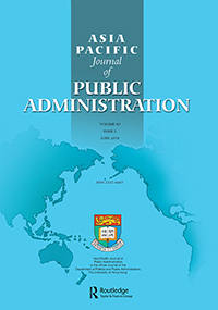 Cover image for Asia Pacific Journal of Public Administration, Volume 40, Issue 2, 2018