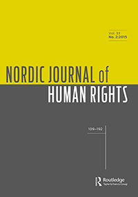Cover image for Nordic Journal of Human Rights, Volume 33, Issue 2, 2015