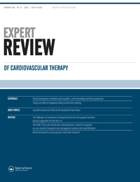 Cover image for Expert Review of Cardiovascular Therapy, Volume 14, Issue 2, 2016