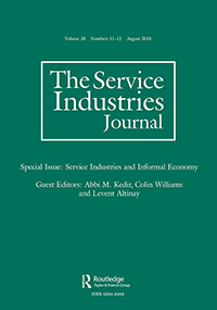 Cover image for The Service Industries Journal, Volume 38, Issue 11-12, 2018