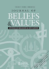 Cover image for Journal of Beliefs & Values, Volume 45, Issue 1, 2024