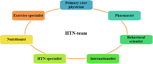 Figure 5 A coordination of different domains as HTN-team to knowledge the general public about HTN.