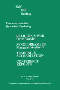 Cover image for Self & Society, Volume 20, Issue 3, 1992