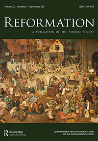 Cover image for Reformation, Volume 22, Issue 2, 2017