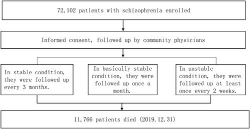 Figure 1 Community management process for patients with schizophrenia.