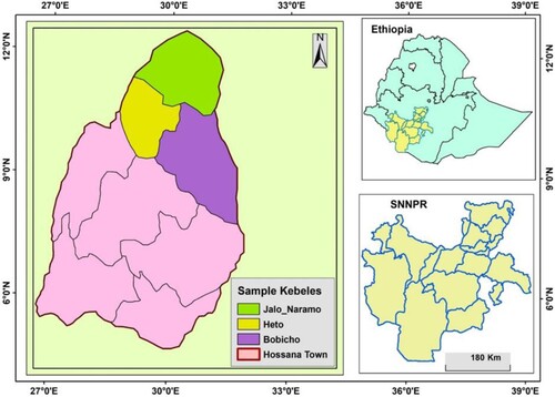 Figure 1. The location map of study area.Source: Authors’ construction from Google map.