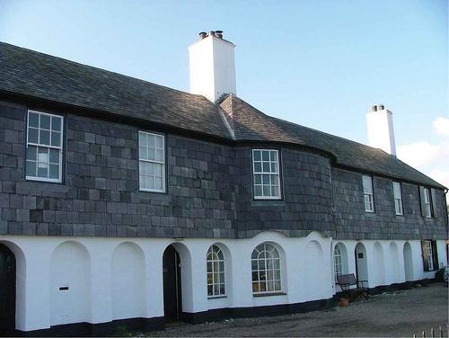 Figure 4. Sea-facing façade of Maud Cottages, Cushendun, 1926. (Photo by Andy Frew)