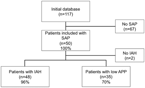 Figure 1. Flow diagram of the patients included in the study.