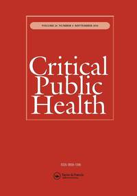 Cover image for Critical Public Health, Volume 26, Issue 4, 2016