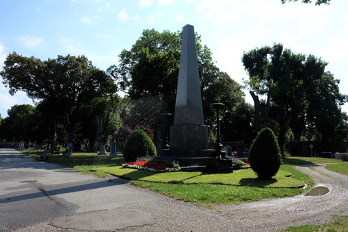 FIG 1 Obelisk in memory of the fallen of the uprising in March 1848. Photo by author.